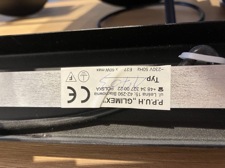 Żyrandol czarny zloto kinkiet lampa