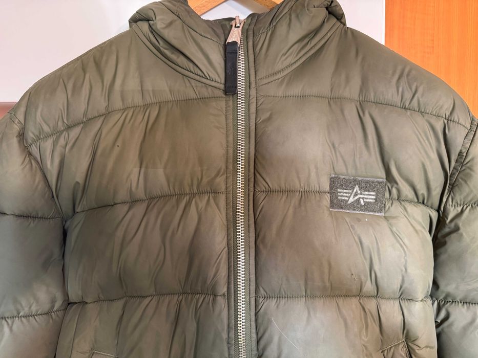 Kurtka, bomber ALPHA INDUSTRIES puchowa bomberka, ciepła, zimowa