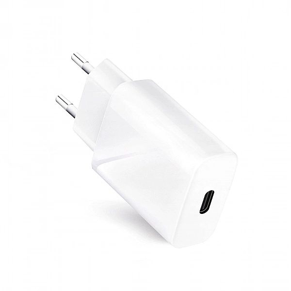 Ładowarka USB-C 3000 mA + Kabel Lightning do Apple iPhone - biała