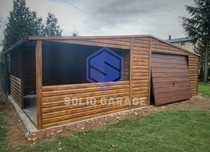 Garaż blaszany 7x5m, garaz kojec drewnopodobny każdy wymiar (9x6m 7x8)