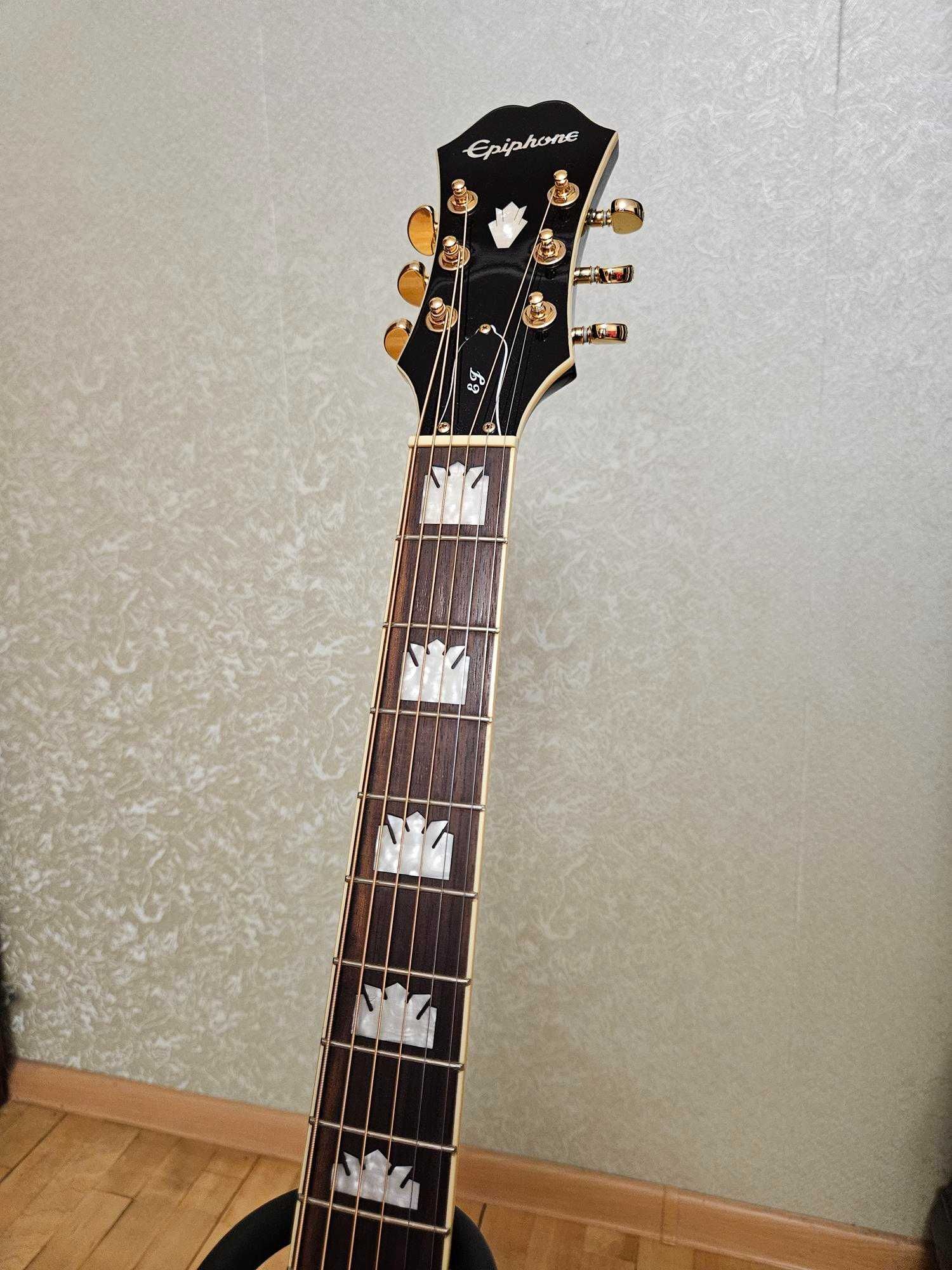 Gitara elektroakustyczna Epiphone EJ 200 CE BK jak nowa