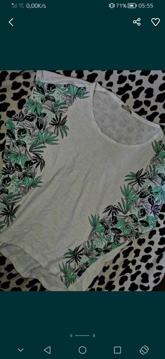 Orsay _ Nowa Biała Bawełniana Bluzka koszulka t-shirt Oversize