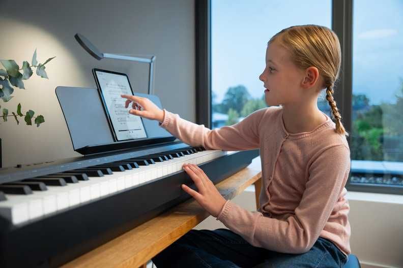 KAWAI ES60 CZARNE PIANINO  + Statyw X + Ławka + Słuchawki |ZESTAW