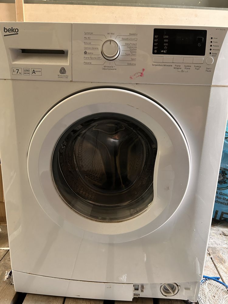 Pralka BEKO WTV7602B0 A+++ 7kg wsad 1200 obr. *PĘKNIĘTY BĘBEN*