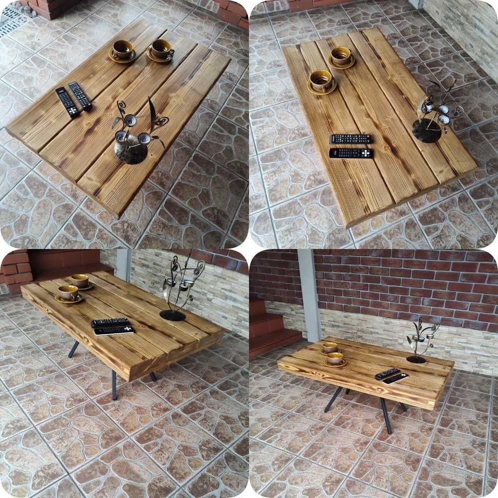 Stolik kawowy STARE DREWNO Loft Rustic Retro HandMade