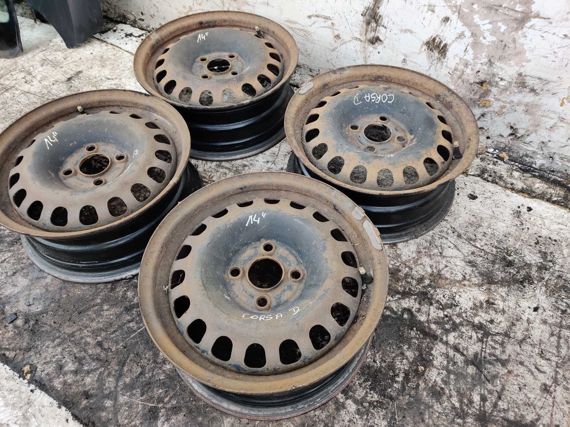 Felgi Stalowe Stalówki Felga  4x100 5 1/2Jx14 ET39 Opel Corsa D