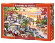 Puzzle Castorland 1000 "Romantic City Sunset" kompletne.Przesyłka 1 zł