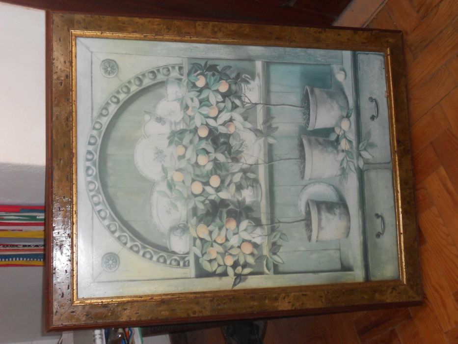 Moldura quadro antiga vintage grande