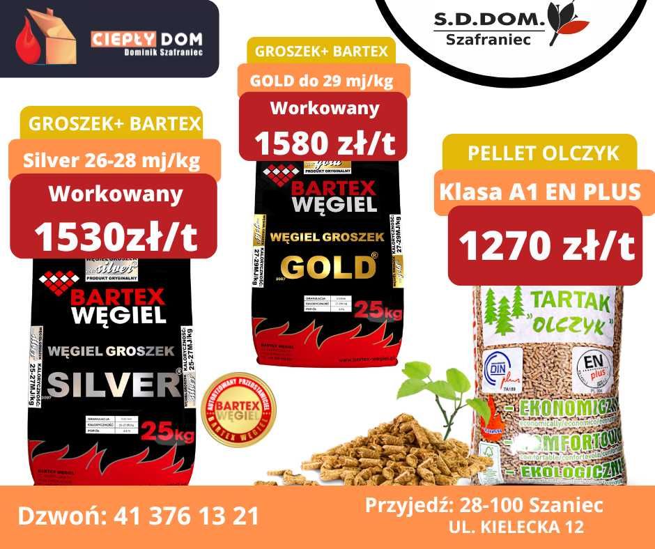 Groszek Bartex Gold i Silver, Pellet olczyk darmowa dostawa od 1t!