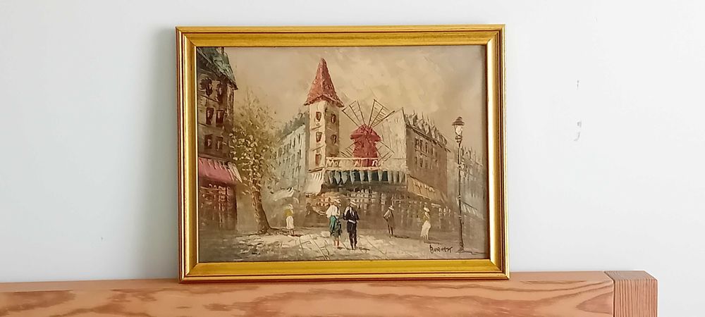 Oleo sobre tela assinado Burnett!