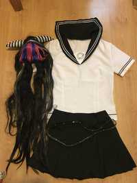 Kostium + peruka cosplay postaci Ibuki Mioda z Danganronpa