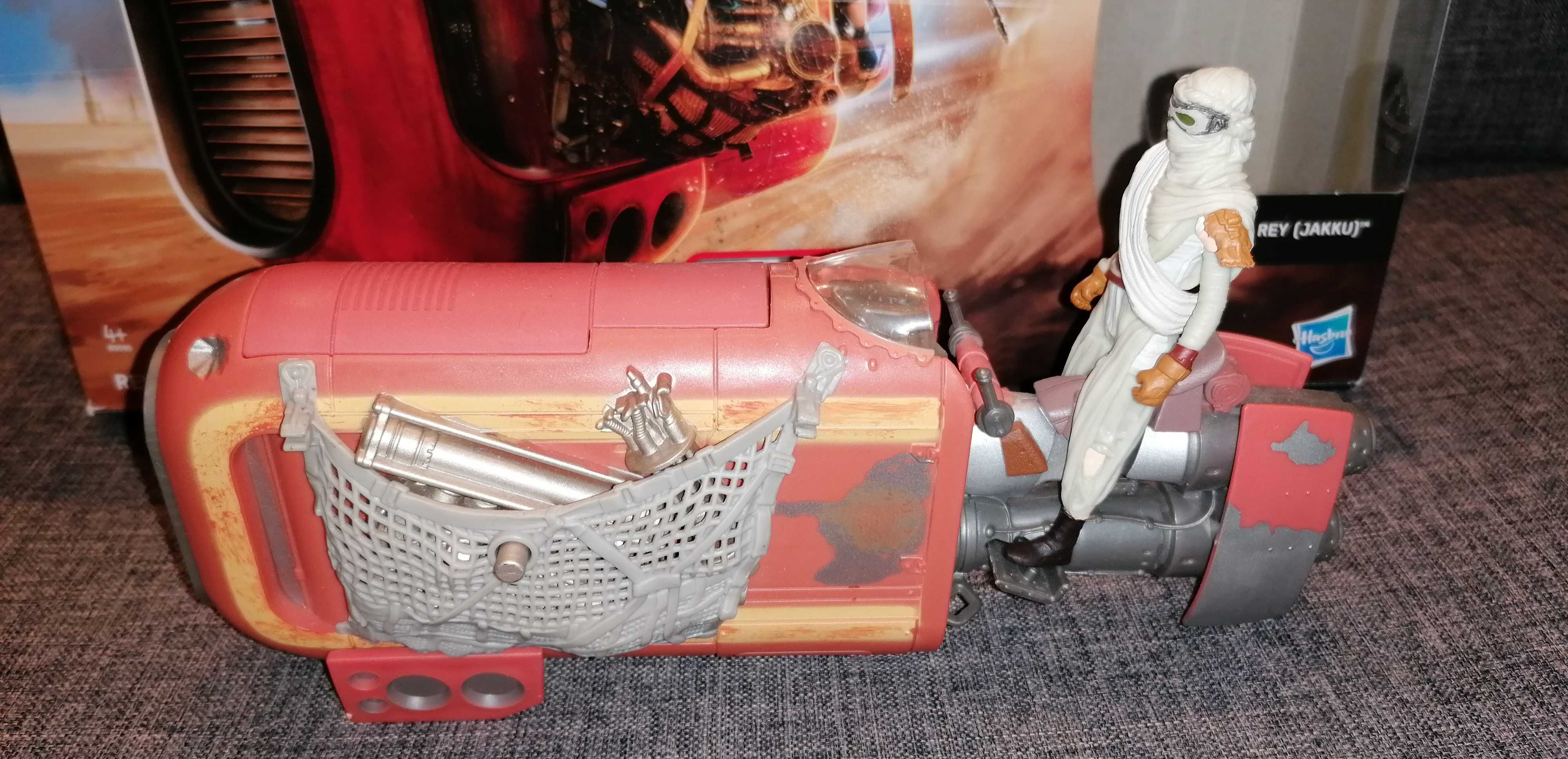 stars wars wojny, zabawka, rey's speeder i figurka rey (jakku)