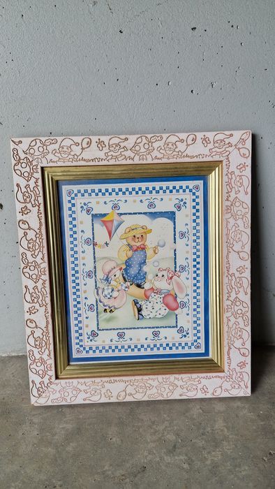 Quadro de madeira para crianças