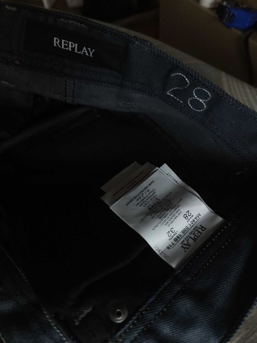 Джинсы Replay Blue jeans Italy W28 stretch navy.