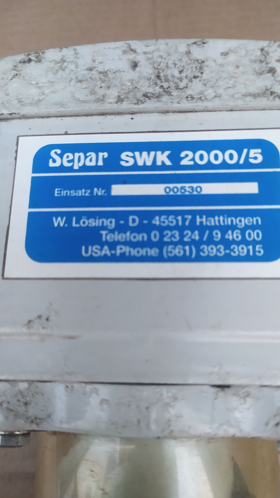 Separ SWK 2000/5 фильтр топливный.
