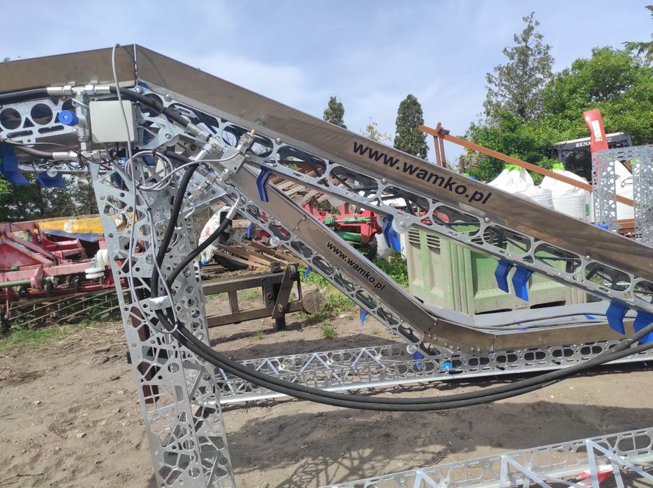 Przenośnik taśmowy do zbioru warzyw- brokuł kalafior taśmociąg kapusty