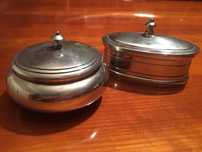 Duas caixas de estanho puro da SPAL PORCELANAS