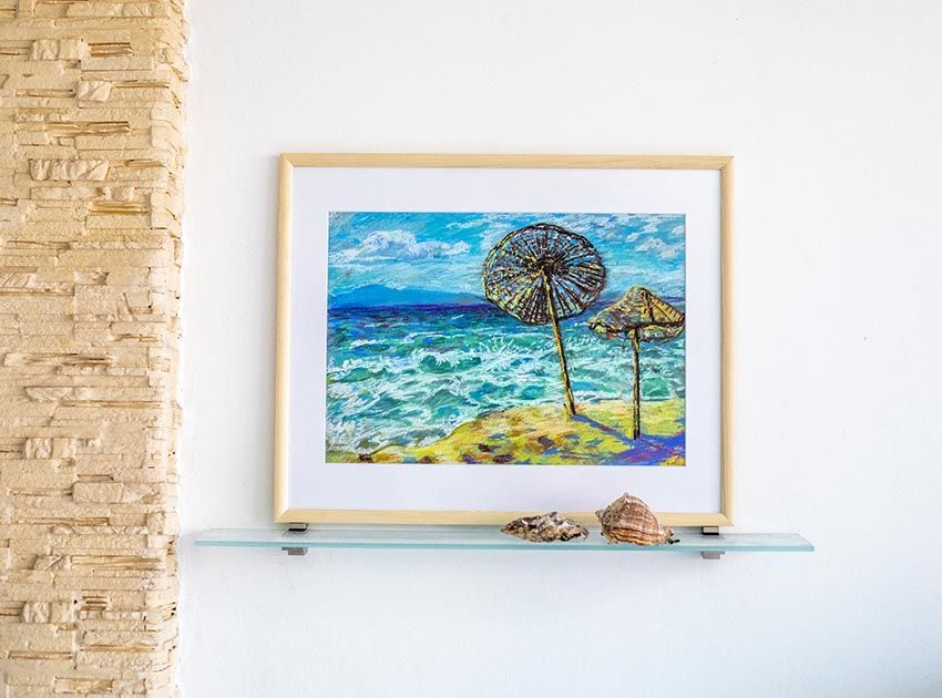 Пляж в Кушадасі, картини, краєвид, морський, інтер'єр.  40х50 см