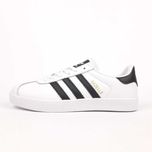 Жіночі кросівки Adidas Gazelle білі з чорним 21076 КРАЩА ЦІНА