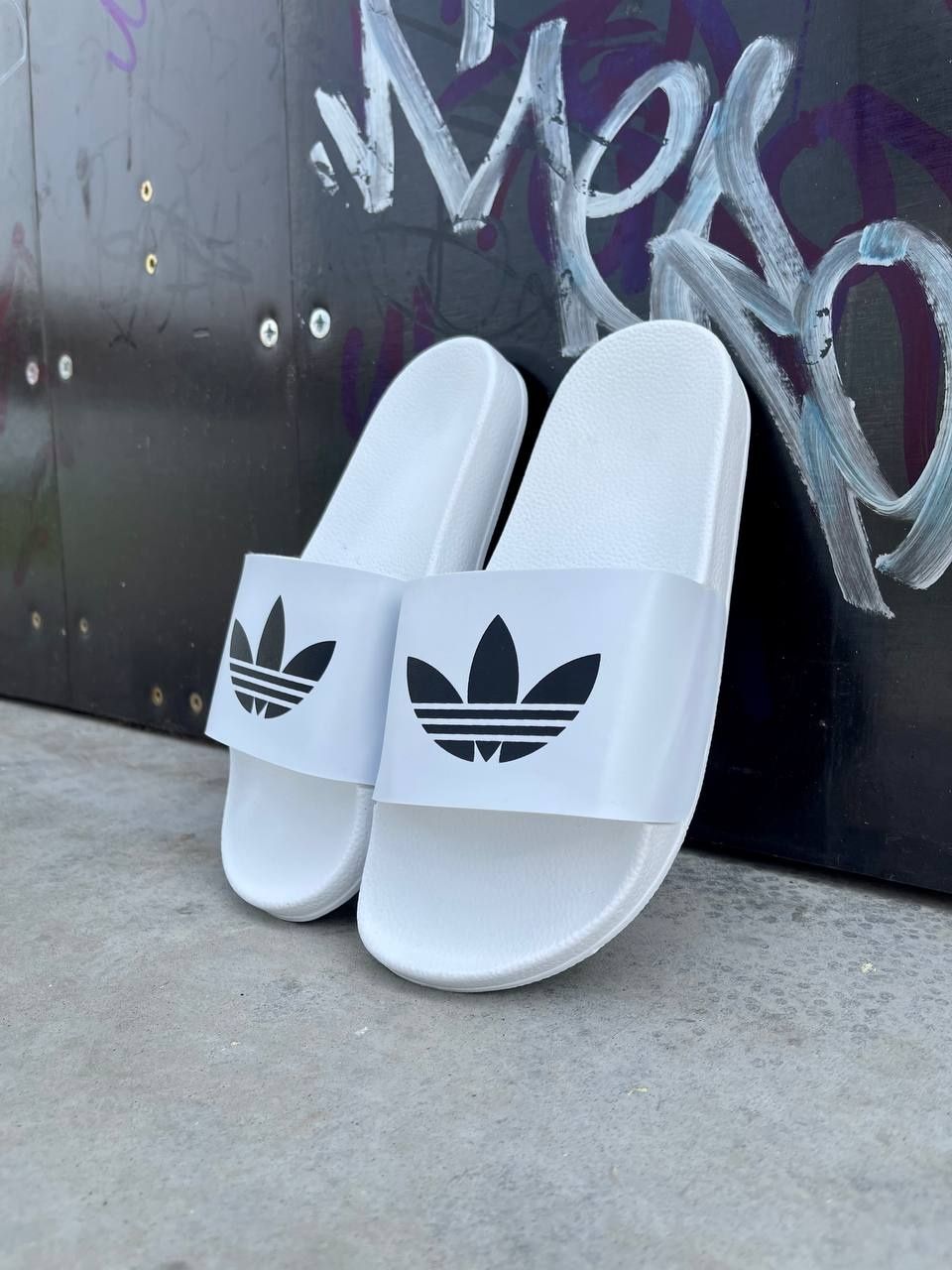 Жіночі шльопанці Adidas Slides Big Logo ‘White’