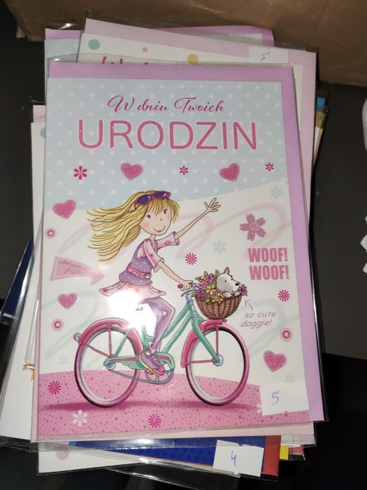 178 sztuk kartek okolicznościowych różnych