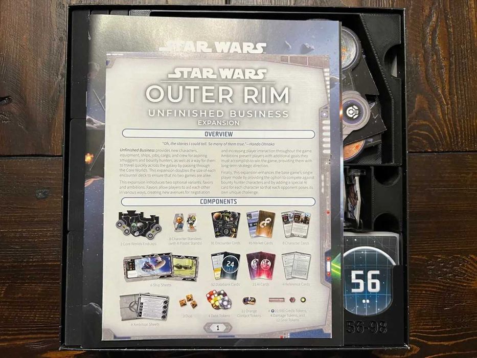 Insert do gry Star Wars: Zewnętrzne Rubieże + Niedokończone Sprawy
