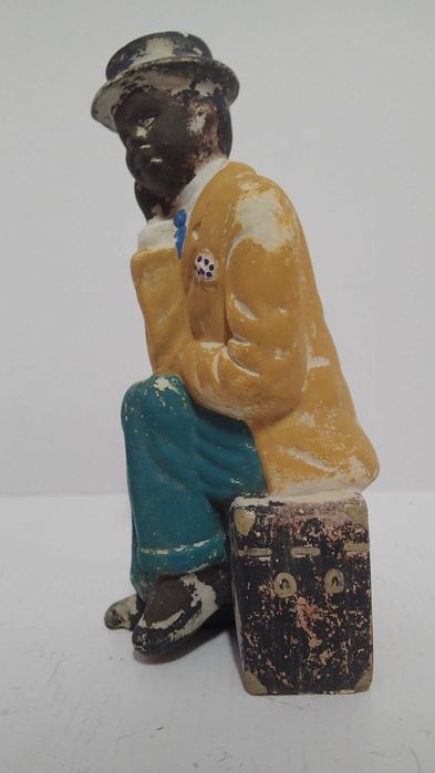 Estatueta antiga arte popular em terracota