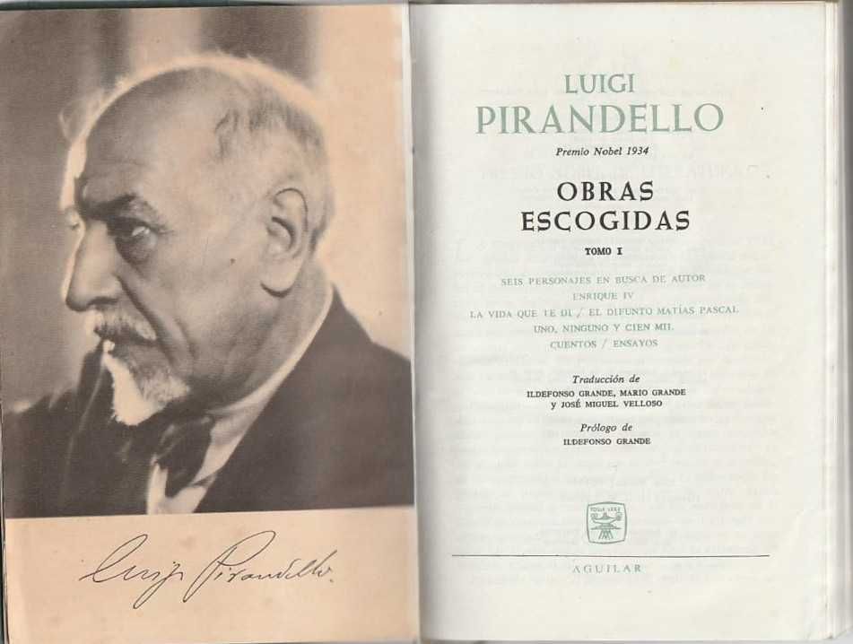 Luigi Pirandello – Obras escogidas – Tomo I-Luigi Pirandello-Aguilar