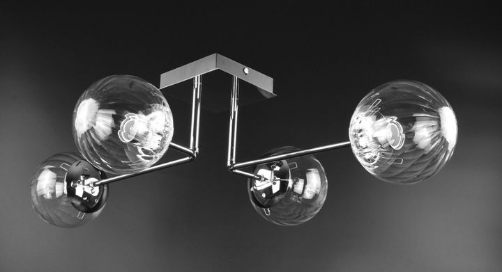 Люстра стельова на 4 лампочки,люстра бу,люстра у спальню,кухню