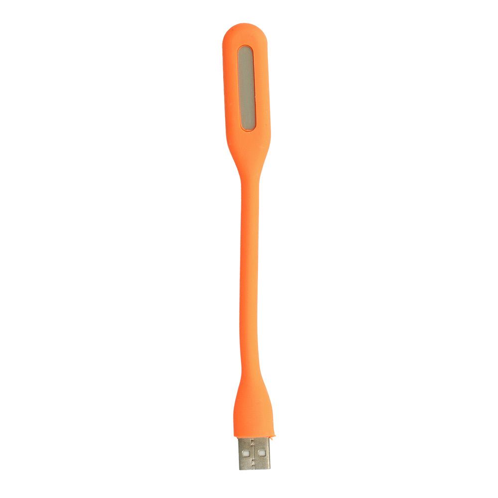 Lampka Mini Led Silikonowa Usb Pomarańczowa