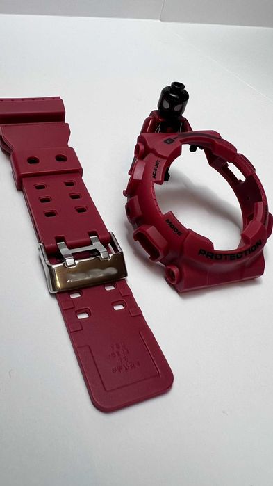 Bezel + pasek BORDOWY Casio G-SHOCK GA-100 GA-110 GA-120,GD-100,GLS100