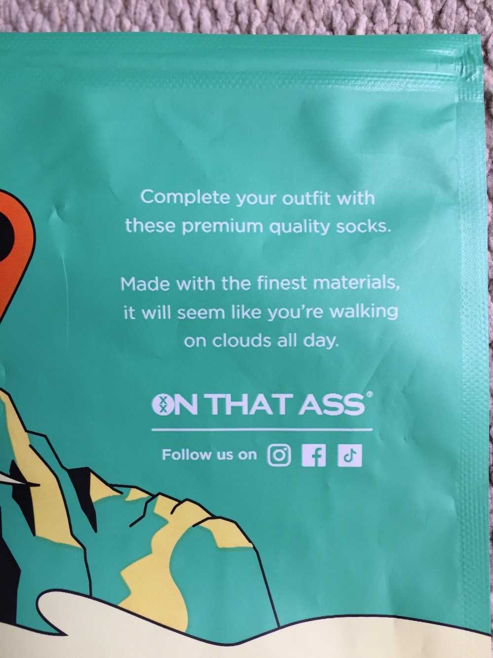 Par de Meias -- Multicor VERDE -- Tam. 39-42 --- ON THAT ASS