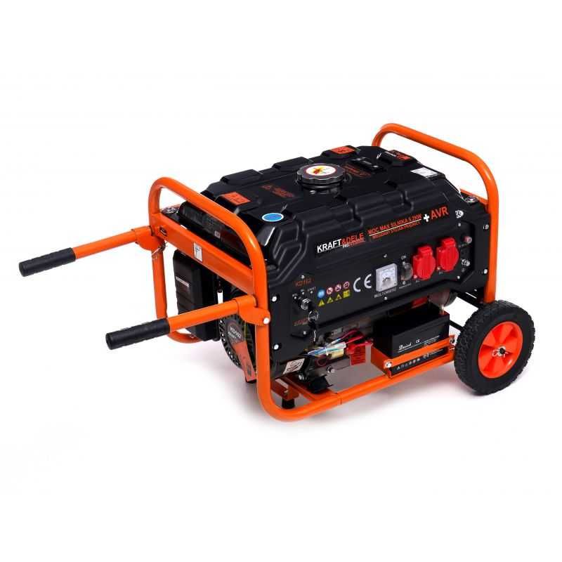 Agregat prądotwórczy generator prądu 5200W 230V AVR Kluczyk kółka