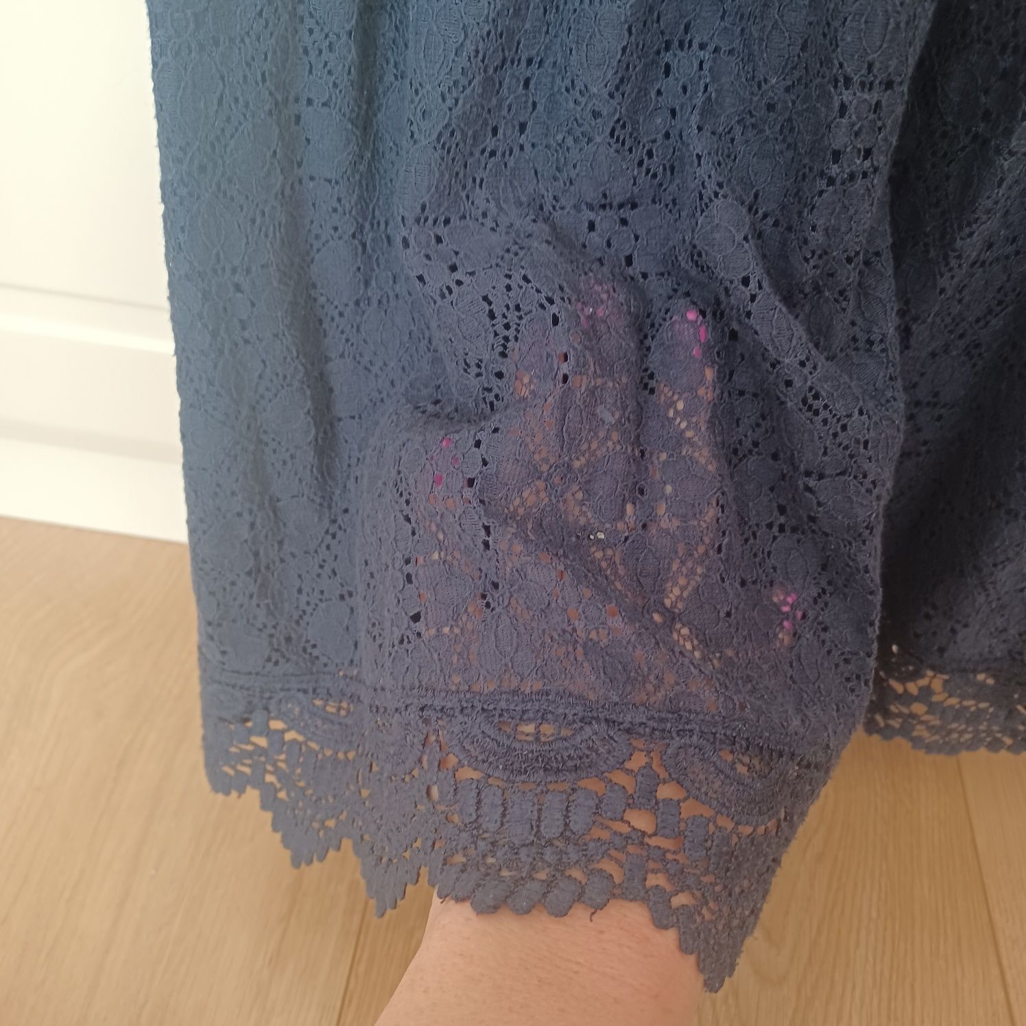 Sukienka h&m galowa granatowa rozm.134 / 140