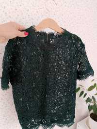 Bluzka top Zara 36-38 s/M bluzeczka suwak elegancka