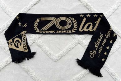 Górnik Zabrze szalik szal okolicznościowy 70 lat