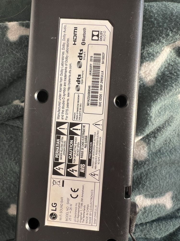 lg soundbar sk6f