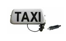 NOWY Kogut lampa biała 35cm TAXI gapa magnes szpak + wtyczka