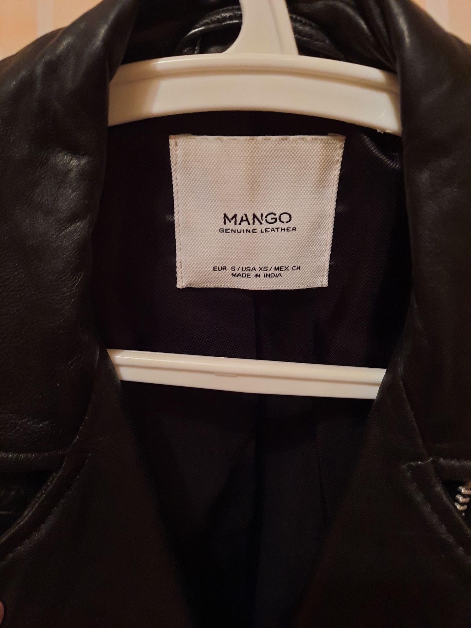 Шкіряна курточка косуха  Mango , розмір xs