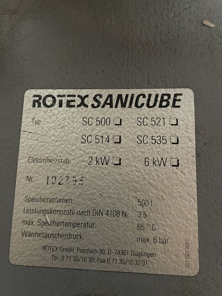 Rotex boljer 500l