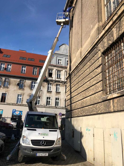 Zwyżka Pyskowice podnośnik koszowy wynajem od 12 do 35m