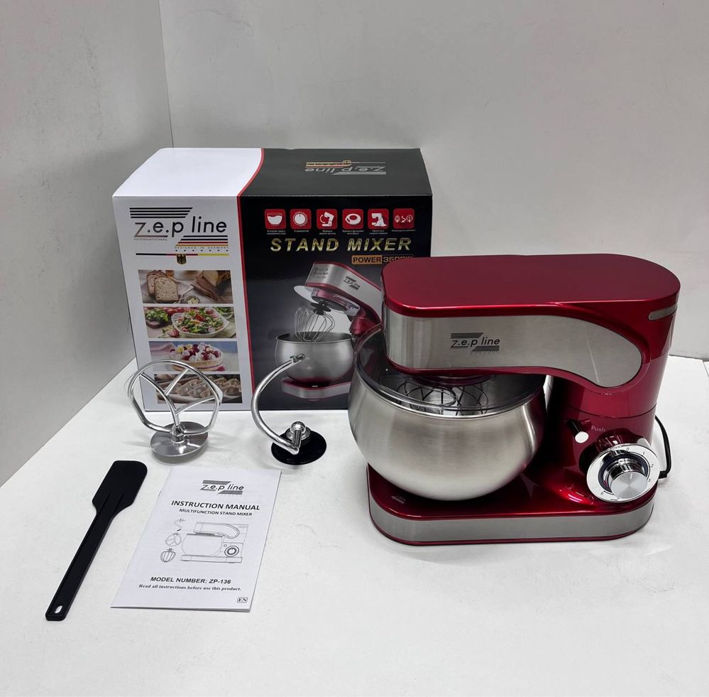 Тестомес 4в1 Zepline 136 Red 3500WATT
