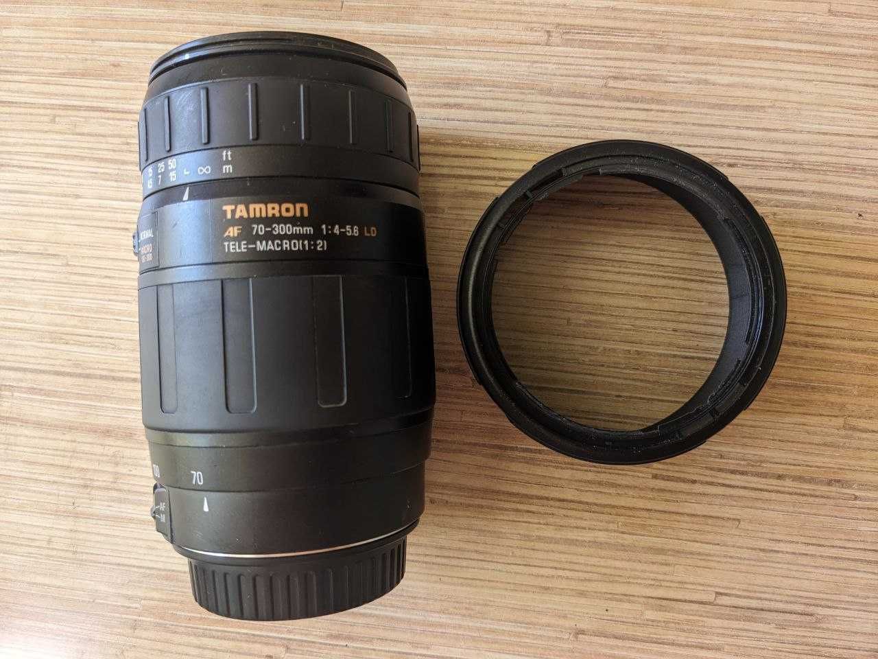 Об'єктив Tamron 70-300 mm 1:4-5,6 LD TELE-MACRO(1:2)
байонет Canon EF