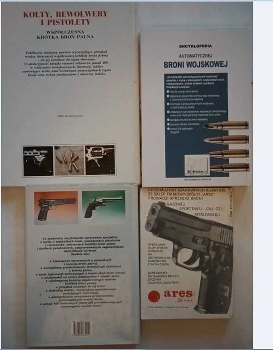 4 KSIĄŻKI O BRONI Encyklopedia automatycznej broni