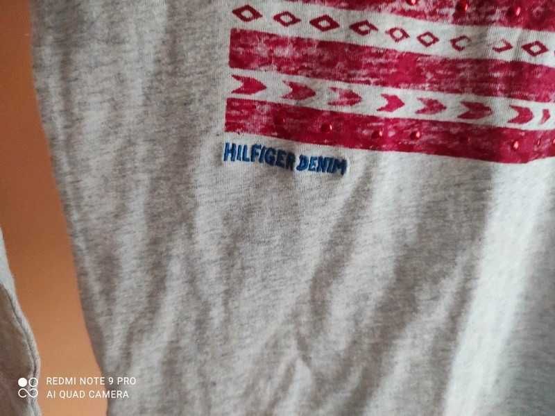 Bluzka/t-shirt długi rękaw firmy Tommy Hilfiger rozmiar 10 lat