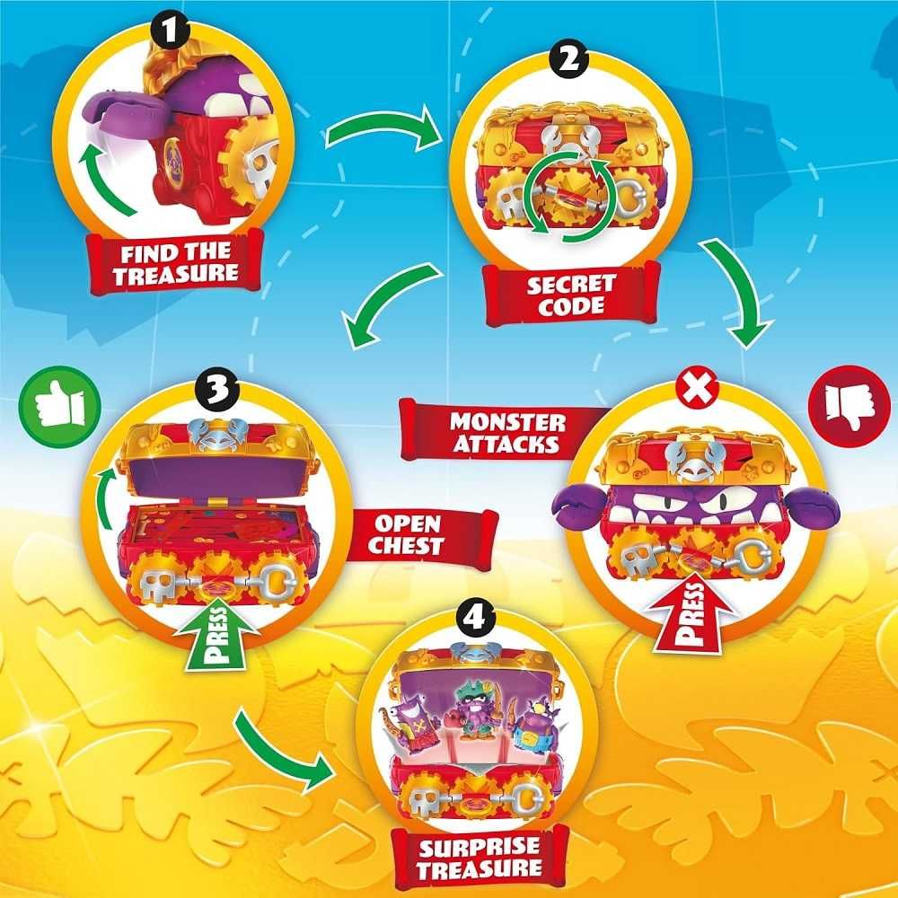 Magic Box Piratix Monster Treasure Zestaw skrzynia skarbów z potworem