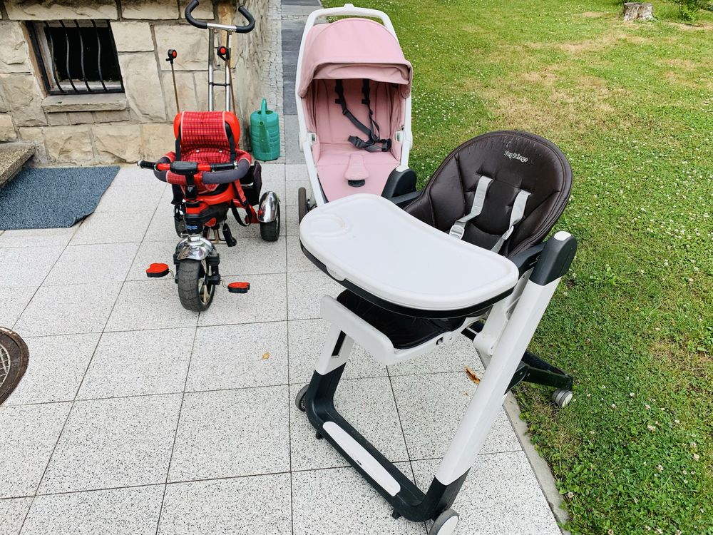 Wózek Spacerówka Rowerek Krzesełko do Karmienia