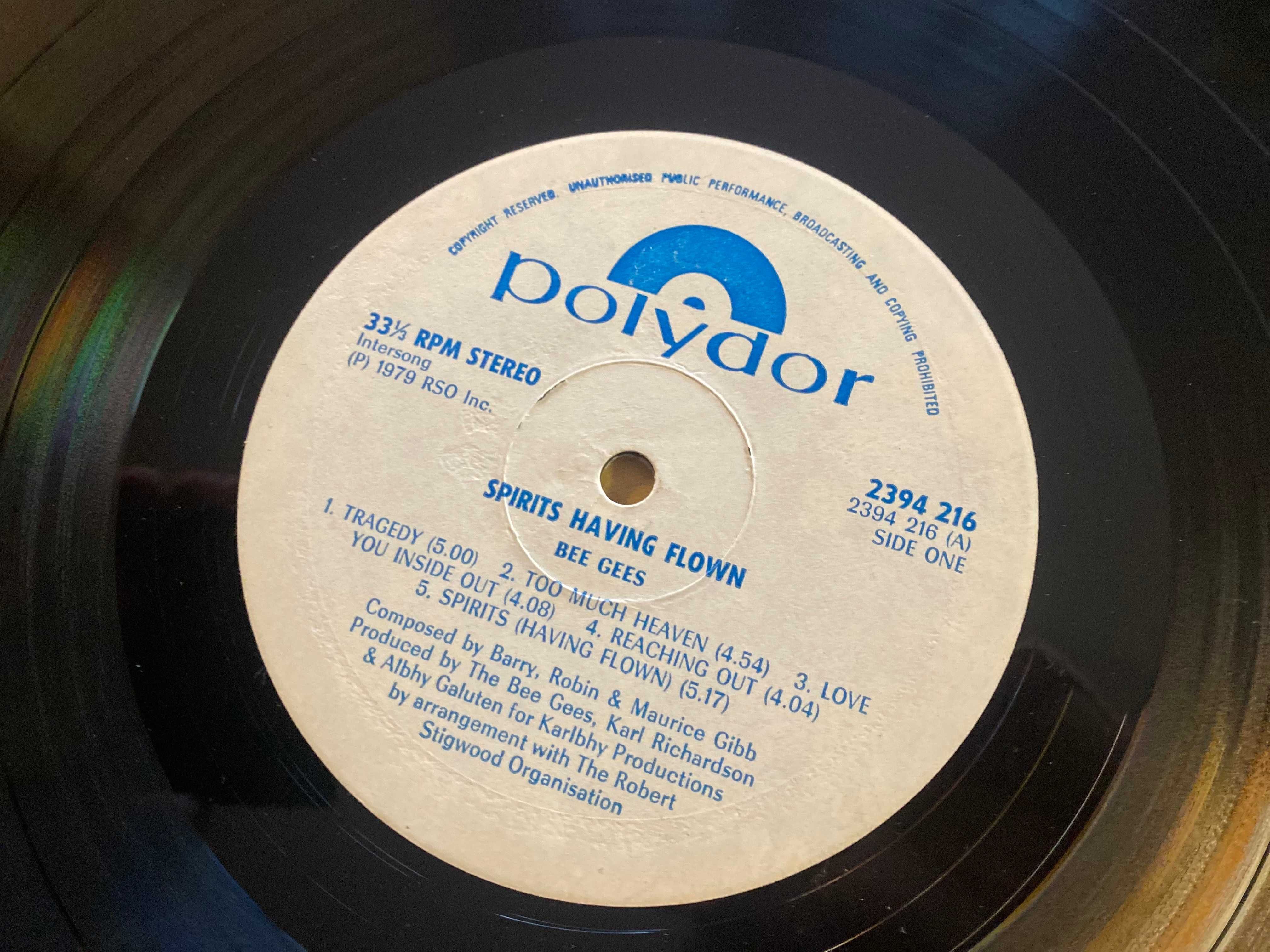 Disco de vinil: Bee Gees - Spirits having flown