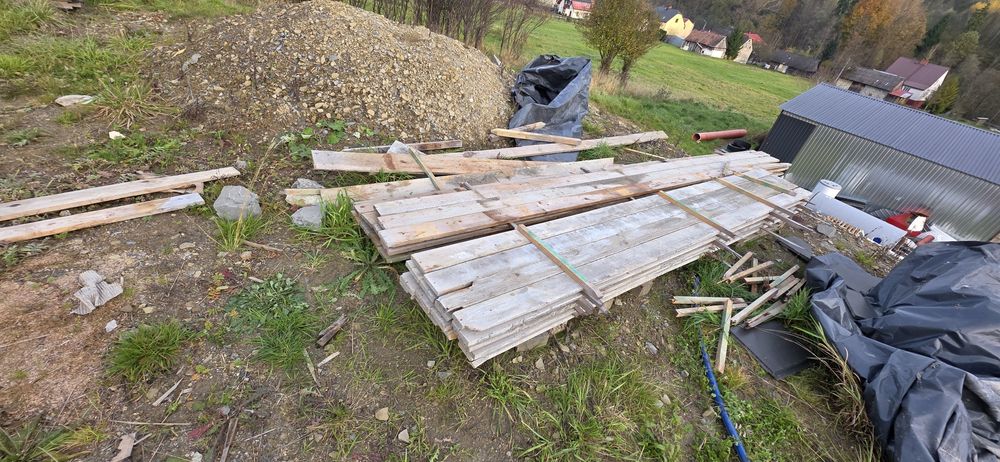 Deski szalunkowe po 1 budowie