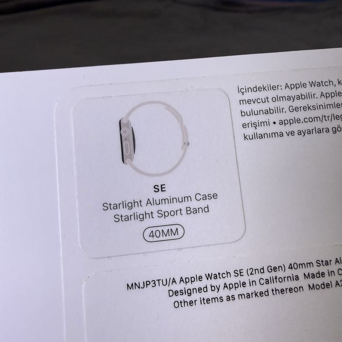 Apple Watch SE (2nd) 40 mm Starlight